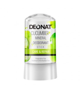 DeoNat, Кристалл-дезодорант с экстрактом огурца, 60гр