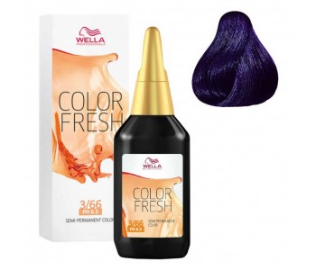 Оттеночная краска 3/66 баклажан, 75мл/Wella Professional Color Fresh Acid