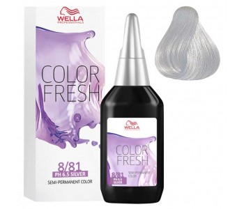 Оттеночная краска 8/81 светлый блондин жемчужно-пепельный Silver, 75мл/Wella Professional Color Fresh Acid